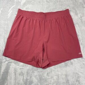 Alo Yoga Running Shorts Mens XL Burgundy Red Athletic Fit Elastic Waist Pull On